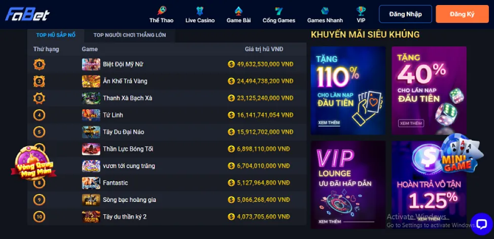 Giao diện đặt cược đá gà rich888 login thân thiện
